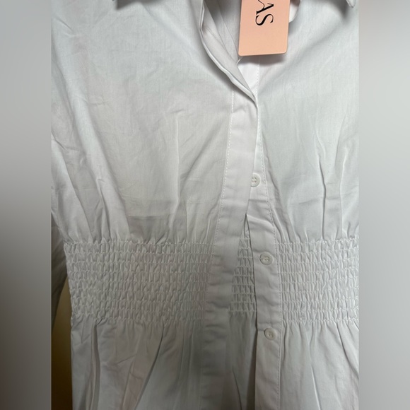 Micas Long Sleeve Smocked Waist Shirt - Picture 4 of 5